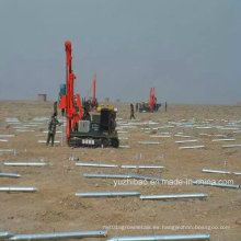 Tornillos de tierra de montaje solar galvanizado de alta DIP